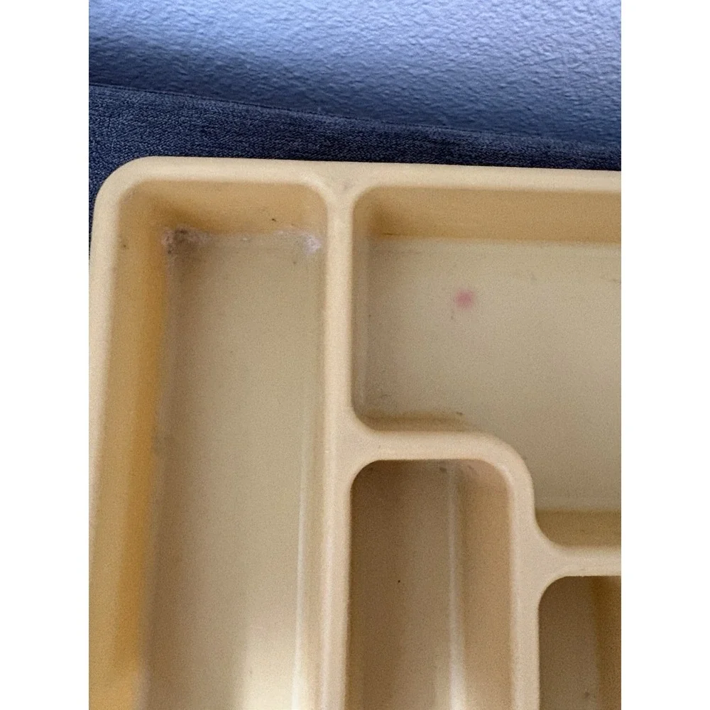 Vtg Rubbermaid‎ Gold Utensil Flatware Silverware Tray Drawer Organizer